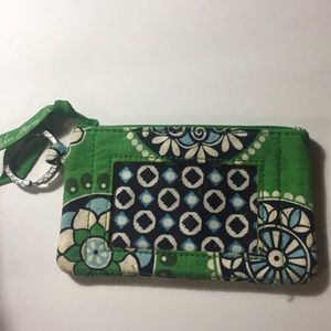 [Vera Bradley] cupcake green key ring id holder